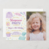 Fête de bois d'oeuvre Anniversaire Invitation avec (Devant / Derrière)