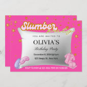 Fête de bois rose Anniversaire Fête Invitation (Devant / Derrière)