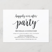 Fête de bonheur éternel, invitation de mariage en