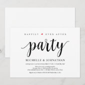 Fête de bonheur éternel, invitation de mariage en  (Devant / Derrière)