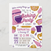 Fête de boulangerie Invitation d'anniversaire (Devant / Derrière)