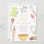 Fête de boulangerie Invitations d'anniversaire (Devant)