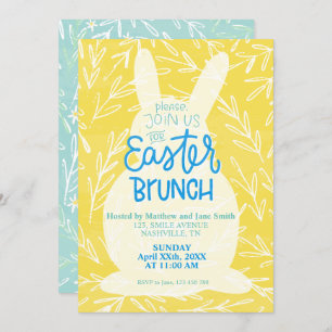 Fête de Brunch de Pâques Invitation Modèle modifia