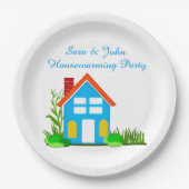 Fête de Chauffage avec Assiettes en Papier à Monog (Devant)