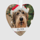 Fête de chien à double face personnalisée Noël (devant)