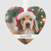 Fête de chien à double face personnalisée Noël (dos)