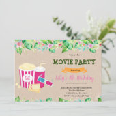 Fête de cinéma tropical en plein air Invitation (Debout devant)