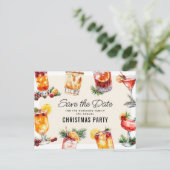 Fête de Cocktail de Noël Invitation à Sauvegarder  (Debout devant)