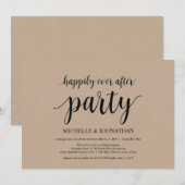 Fête de conte de fées, invitation d'élopement de m (Devant / Derrière)