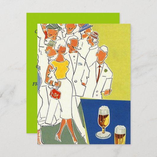 FÊTE DE CROISIÈRE INVITATION INVITATION VACANCES F (Devant / Derrière)