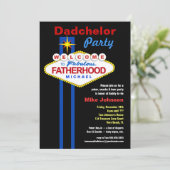 Fête de Dadchelor - Invitations de douches de Dadd (Debout devant)