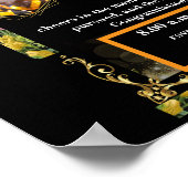 fête de diplômés personnalisée, affiche (Coin)