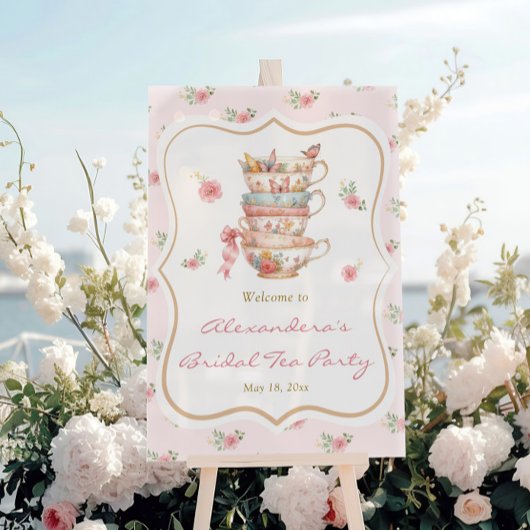 Fête de douche de mariée de Tea Party