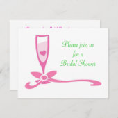 Fête de douche nuptiale Invitations personnalisées (Devant / Derrière)