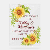 Fête de Fiançailles Bienvenue Fleur de Soleil (Recto)