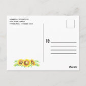 Fête de Fiançailles Invitation de Fête de Fiançail (Dos)