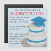 Fête de fin d'études secondaires Invitation magnét (Devant / Derrière)