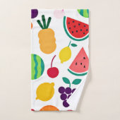 Fête de Fruits Néon Colorés (Serviette à main)