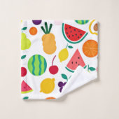 Fête de Fruits Néon Colorés (Gant de toilette)
