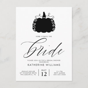 FETE DE FUTURE MARiee   Carte Postale Citrouille D