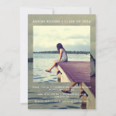 Fête de graduation couche photo Invitation (Devant)