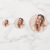 Fête de graduation Custom Face Photo Confetti (Devant)