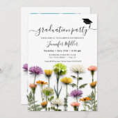 Fête de graduation et faire-part (Devant / Derrière)