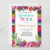 Fête de graduation Fiesta Invitation (Devant)