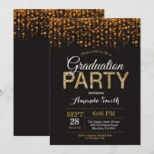 Fête de graduation Invitation à la Parties scintil (Devant / Derrière)