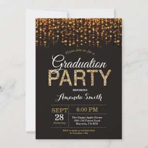 Fête de graduation Invitation à la Parties scintil