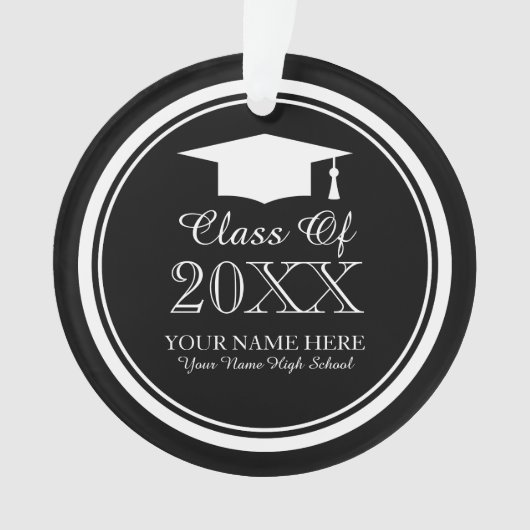Fête de graduation personnalisée pour les ornement (devant)
