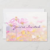 Fête de jardin Fleur Invitation d'anniversaire (Devant)