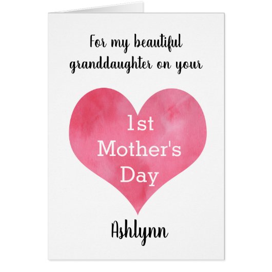 Fête de la 1ère Mère de la petite-fille personnali (Devant)