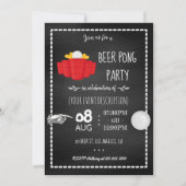Fête de la bière Pong Invitation du tableau de bor (Devant)