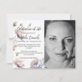 Fête de la carte de vie de l'été Floral Photo (Devant)