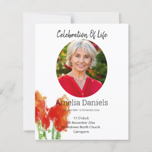 Fête de la carte de vie en tulipe rouge
