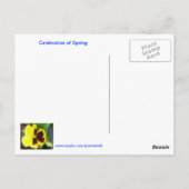 Fête de la carte postale du printemps (Dos)