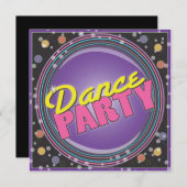 Fête de la danse ! Invitation à la fête de Neon (Devant / Derrière)