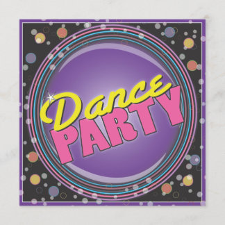 Fête de la danse ! Invitation à la fête de Neon