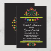 Fête de la Fête de l'mariée Fiesta Invitation mexi (Devant / Derrière)