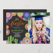 Fête de la Fiesta Graduation Invitation Parti mexi (Devant / Derrière)