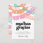 Fête de la fille Anniversaire Merci Cartes (Devant / Derrière)