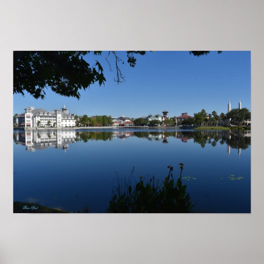 Fête de la Floride avec le lac Poster (Devant)
