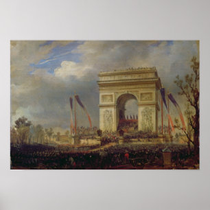 Fete de la Fraternite bij de Arc de Triomphe Poster