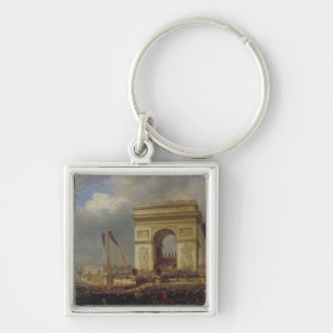 Fete de la Fraternite bij de Arc de Triomphe Sleutelhanger