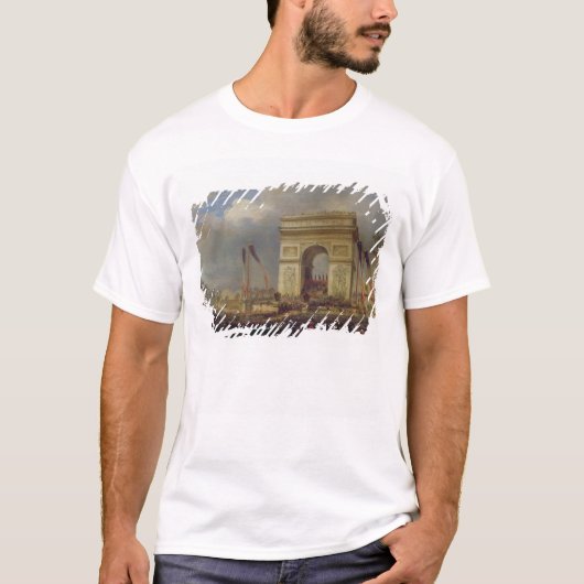 Fete de la Fraternite bij de Arc de Triomphe T-shirt (Voorkant)