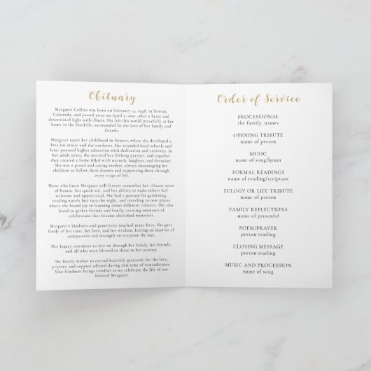 Fête de la libellule Programme funéraire de la vie (Intérieur)