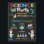 Fête de la Mad Science Invitation Fille d'annivers<br><div class="desc">Personnalisez facilement et rapidement cette formidable invitation de soirée scientifique avec le nom, l'âge et les détails de votre enfant, appuyez simplement sur le bouton customiser pour réorganiser et formater le style et l'emplacement du texte. Certaines des images peuvent être déplacées pour accommoder les détails de votre partie. c) The...</div>