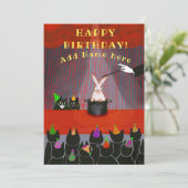 Fête de la magie de chat chaque année Carte Plat (Debout devant)