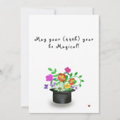 Fête de la magie de chat chaque année Carte Plat (Dos)